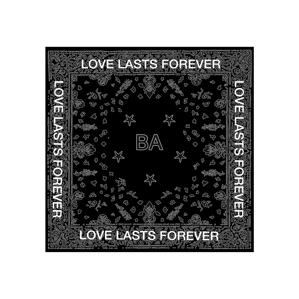 DESTROY LONELY LOVE LASTS FOREVER バンダナ LOVE LASTS FOREVER Bandana - DESTROY LONELY Official Store