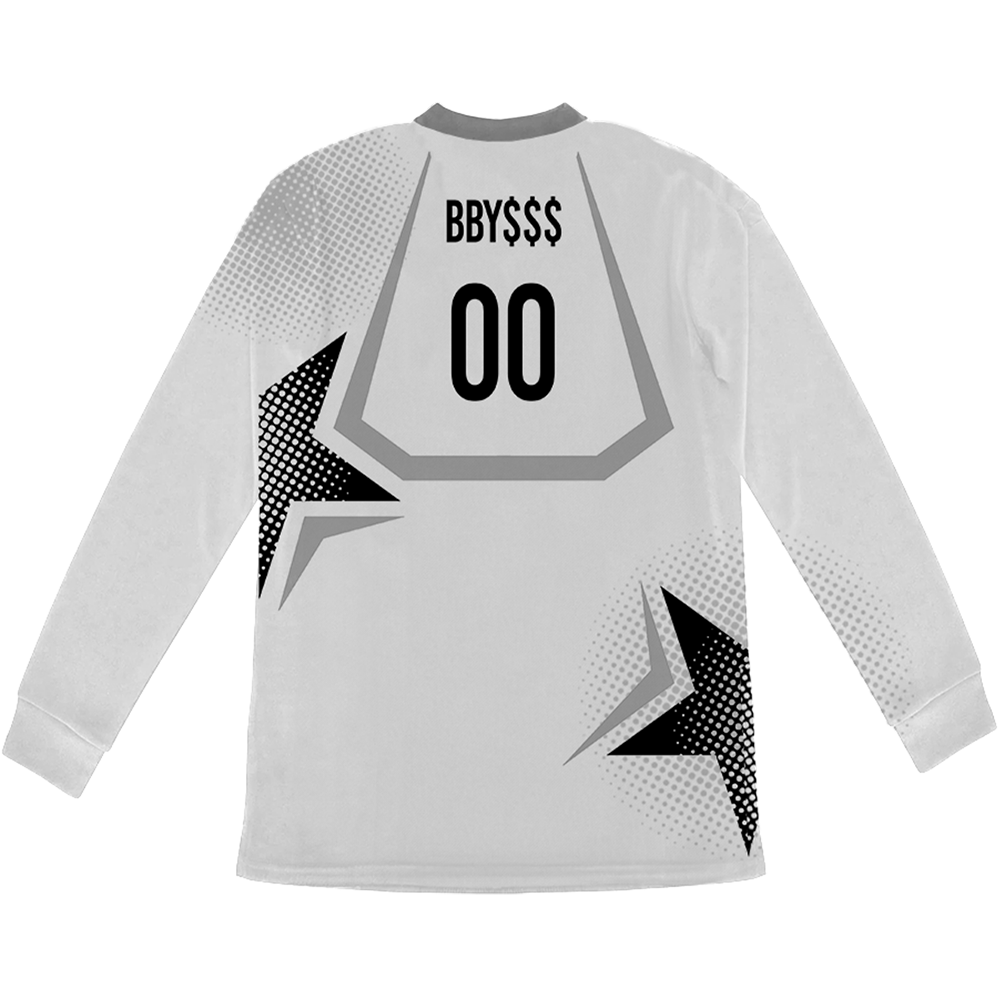 BBY$ White Motocross Jerseyback