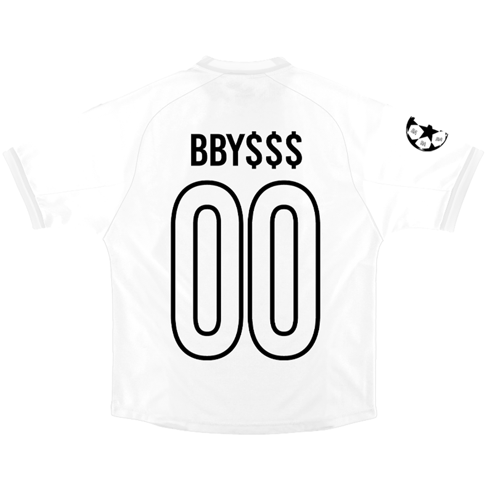 BBY$ Big Star Futbol Jersey White back