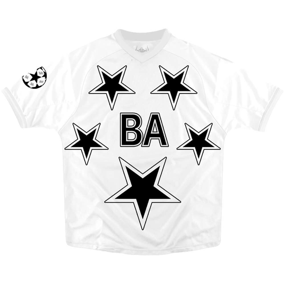 BBY$ Big Star Futbol Jersey White front