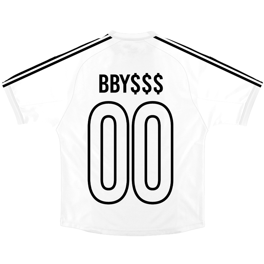 BBY$ Futbol Jersey White back